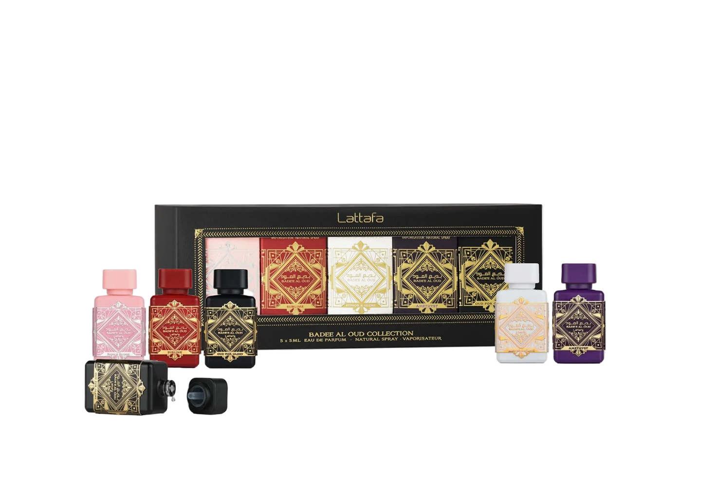 Badee Al Oud Collection by Lattafa EDP 5x5 ml Gift Set