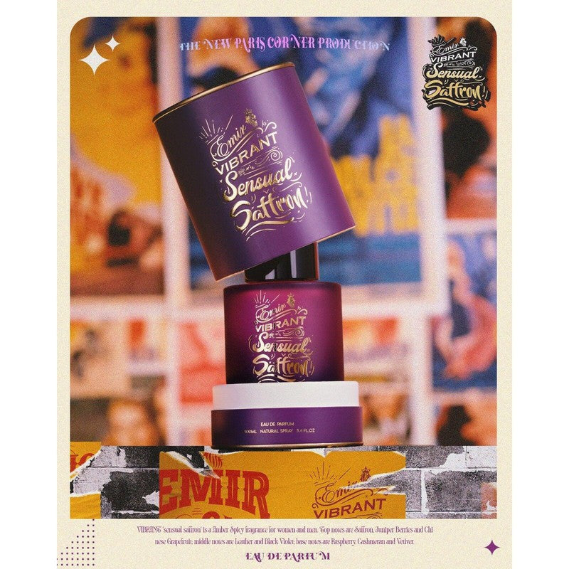 Emir Vibrant Sensual Saffron parfumuotas vanduo unisex 100 ml - Royal kvepalai EMIR Visi