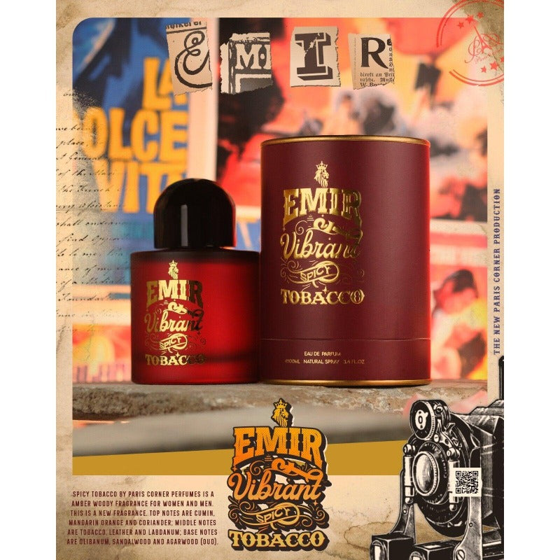 Emir Vibrant Spicy Tobacco parfumuotas vanduo unisex 100 ml - Royal kvepalai EMIR Visi
