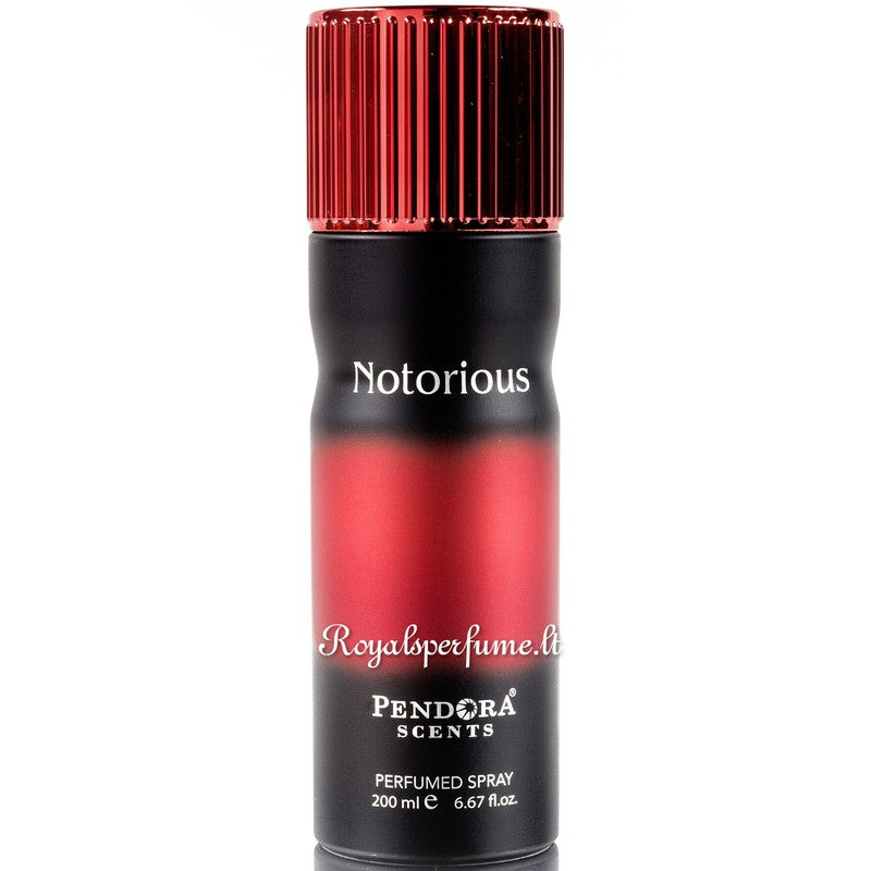 PENDORA SCENT Notorious parfumuotas dezodorantas vyrams 200ml - Royal kvepalai PENDORA SCENT Dezodorantai